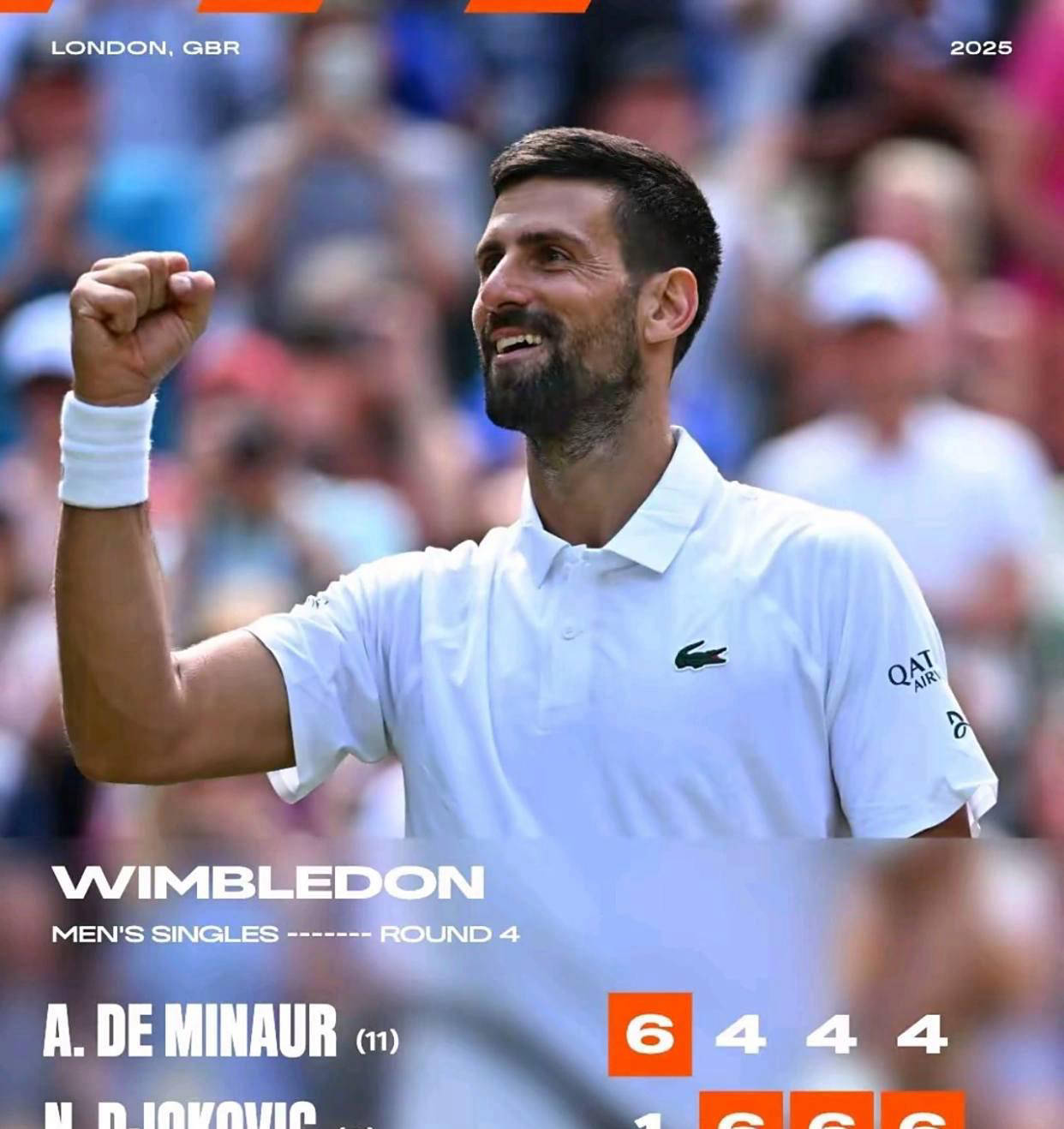 法网逆转美网，德约科维奇状态火热